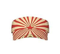 Elegante cappello unisex con visiera parasole per adulti, regolabile, leggero, per uomo e donna, Sfondo Vintage Circus, Taglia unica