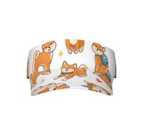 Elegante cappello unisex con visiera per protezione solare, regolabile, leggero, per uomini e donne, Simpatico cane Shiba Inu., Taglia unica