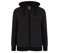 Elegante cardigan da uomo in pura lana di pecora con cerniere in ottone - Shakaloha M Marlin LBrown - Lussuoso cardigan lavorato a maglia con speciali articoli a maglia, fodera in pile spessa,