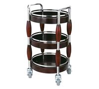 Elegante carrello da bar per servire vino e bevande, per casa cucina e hotel, carrello da pranzo silenzioso con design rotondo, perfetto per intrattenere e riporre oggetti