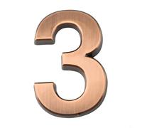 Elegante cartello con numero 3D per esterni realizzato in resina ABS per un uso duraturo (3)