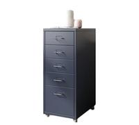 Elegante cassettiera a 5 cassetti per camera da letto, soggiorno, ufficio e aula, soluzione di archiviazione grigia con grande capacità per organizzare gli oggetti essenziali e massimizzare lo spazio