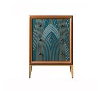 Elegante cassettiera in legno blu con gambe 6 cassetti per camera da letto e soggiorno armadio decorativo nizer indipendente 60 x 39 x 85 cm