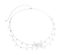 Elegante catena a doppio strato per la vita dei monili della catena del corpo della cinghia Caratteristica Nappe e pendente della farfalla per