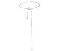 Elegante catena a vita con perla con accento a farfalla, gioielli scintillanti da donna, ideale per occasioni speciali e glam quotidiano, accessori per il corpo Summer Beach