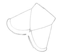 Elegante catena del corpo gioielli reggiseno collana strass Decors per occasioni speciali, Gemma intarsio platino/K Platino