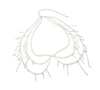 Elegante Catena In Con Perle Artificiali Con Nappe Multistrato Per Occasioni Speciali E Feste