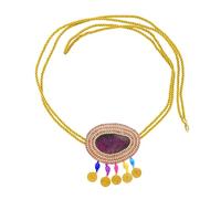 Elegante catena in vita con corda regolabile e strass abbellimenti per un look da spiaggia o festival elegante cintura da spiaggia festival, Misura unica, come descritto, come descritto