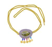 Elegante catena in vita con corda regolabile e strass abbellimenti per un look da spiaggia o festival elegante cintura da spiaggia festival, Misura unica, come descritto, come descritto