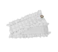 Elegante catena per il corpo alla moda per abito danza teatrale per donne ragazze eleganti perle fiore ragazza calda cintura in pizzo abito catena pizzo cintura in vita bianca