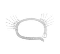 Elegante catena per ombelico con strass pieni di diamanti nappe ornamento per la vita per artisti di danza festival di musica gioielli strass catena del ventre, Misura unica, come descritto, come