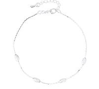 Elegante cavigliera da donna, con cristalli, ideale per l'estate e la spiaggia, ideale come regalo di compleanno o di nozze