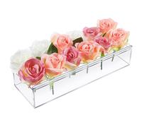 Elegante centrotavola rettangolare floreale per matrimonio e tavola da pranzo de