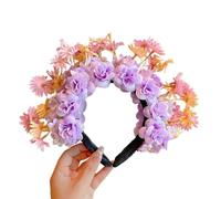 Elegante cerchietto per capelli con fiori, in tessuto, accessorio per capelli o abito tradizionale