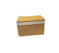 Elegante Cestello con Coperchio in Rattan Tessuto per Soluzioni Efficienti di St
