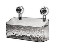 Elegante cesto doccia per aspirazione trasparente contenitore portaoggetti per b