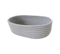 Elegante cesto portaoggetti in corda di cotone intrecciato a mano per bambini giocattolo da scrivania scatola per la decorazione della casa forniture per vestiti lavabili