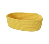 Elegante cesto portaoggetti in corda di cotone intrecciato a mano per bambini giocattolo da scrivania scatola per la decorazione della casa forniture per vestiti lavabili