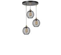 Elegante chandelier nero, altezza regolabile 70 cm, corpo in metallo con rivestimento antico, attacco E27 Max 40 W, perfetto per decorazione moderna della casa
