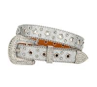Elegante Cintura In Pelle DELL'UNITÀ di elaborazione Per Le Donne Strass Borchiato Cintura Per Il Partito Shimmering Skinny Street Wear, Ggg, E