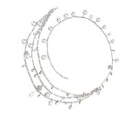 Elegante cintura in vita con perle finte, design regolabile, per feste, abiti quotidiani e occasioni speciali con nappe, catena in vita con perle