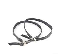 Elegante cinturino alla caviglia rimovibile per talloni, cintura con fibbia per un maggiore comfort (nero opaco)