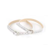 Elegante cinturino alla caviglia rimovibile per talloni fibbia cintura per un maggiore comfort (argento)