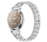 CINTURINO INF Elegante Argento con Diamanti per Garmin Lily 2, regolabile 18 cm, 45 g Argento Con Dettagli Brillanti Tipo Diamanti, Acciaio inossidabile