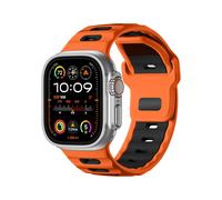 INF 1 elegante cinturino in silicone compatibile con Apple Watch 42, 44, 45, 46, 49 mm, 23 x 1,4 cm
