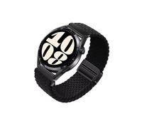 Elegante cinturino magnetico in nylon intrecciato nero da 20 mm