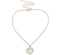 Elegante Ciondolo a Forma di Cuore con Croce d'Amore con Strass Durability And Fashion