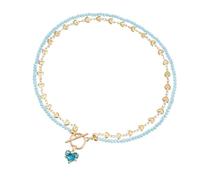 Elegante ciondolo a forma di cuore con zircone su una misteriosa catena nera, ideale per gli appassionati di gioielli, abiti eleganti, gioielli da donna alla moda, One Size, come descritto, come