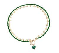 Elegante ciondolo a forma di cuore con zircone su una misteriosa catena nera, ideale per gli appassionati di gioielli, abiti eleganti, gioielli da donna alla moda, One Size, come descritto, come