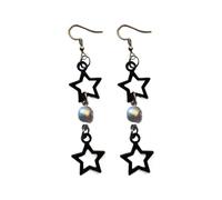 Elegante Ciondolo Auricolare Cavo Cinque Orecchie A Forma Stella Orecchie Gocce Non Sbiading Ornament Punk Imitazione Decorazioni Perle Che Frequentano Gioiello