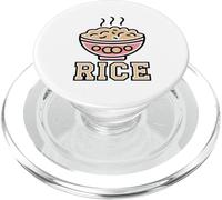 Elegante ciotola di riso fumante grafica PopSockets PopGrip per MagSafe