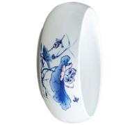 Elegante ciotola per fiori in ceramica creativa per giardini interni, ninfee e piccoli pesci, design senza drenaggio, contenitore per piante acquatiche