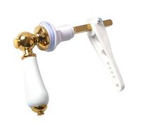 Elegante Cisterna WC in Porcellana e Oro Manico a Leva di Scarico per Durata