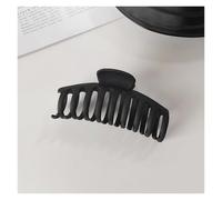 Elegante clip per capelli geometrica per donne, clip per capelli in plastica nera con teeth, supporto per capelli lunghi per updo e ponytail, accessori per capelli alla moda (3)