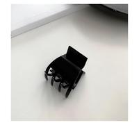 Elegante clip per capelli geometrica per donne, clip per capelli in plastica nera con teeth, supporto per capelli lunghi per updo e ponytail, accessori per capelli alla moda (10 metalli)