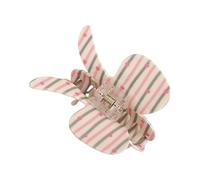 Elegante clip per capelli in acrilico giocoso motivo a scacchi Bowknot disegni morsetto per capelli per donne e ragazze in avanti alla moda