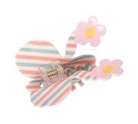 Elegante clip per capelli in acrilico giocoso motivo a scacchi Bowknot disegni morsetto per capelli per donne e ragazze in avanti alla moda