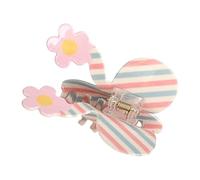 Elegante clip per capelli in acrilico giocoso motivo a scacchi Bowknot disegni morsetto per capelli per donne e ragazze in avanti alla moda