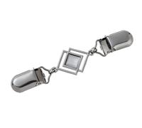 Elegante clip per maglione con gemme occhio di gatto per donne pratico supporto per scialle e gonna perno di fissaggio in vita clip a strati alla moda spilla retrò per scialle per donne