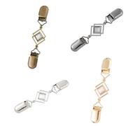Elegante clip per maglione con gemme occhio di gatto per donne pratico supporto per scialle e gonna perno di fissaggio in vita clip a strati alla moda spilla retrò per scialle per donne, One Size
