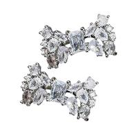 Elegante clip per orecchio a farfalla senza buco con materiali in ottone robusto per donne alla moda che amano i gioielli alla moda