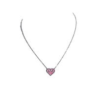 Elegante collana a forma di cuore in lega che riflette la cultura tradizionale kazaka e la moda accessorio culturale unico in lega con ciondolo a forma di cuore collana orecchini