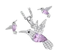Elegante Collana A Forma Di Uccello E Orecchini Con Cristalli Scintillanti Per Raffinati Gioielli In Lega Percorsi Giornalieri Set Gioielli Per Uccelli Donne, Taglia unica, come descritto, come