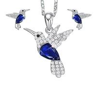 Elegante Collana A Forma Di Uccello E Orecchini Con Cristalli Scintillanti Per Raffinati Gioielli In Lega Percorsi Giornalieri Set Gioielli Per Uccelli Donne, Taglia unica, come descritto, come
