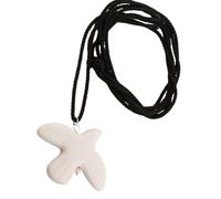 Elegante collana bianca con colombe della pace che simboleggia amore e speranze orecchini pendenti alla moda adatti per donne e ragazze presente lunga catena maglione, Misura unica, come descritto