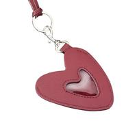 Elegante collana con ciondolo a forma di cuore e testa di gatto, con portachiavi, portatile, per la donna moderna